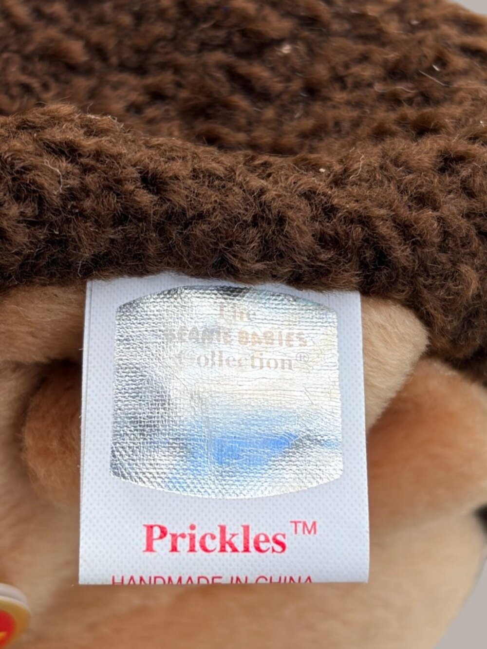 Ty Beanie Baby Prickles Hedgehog Plush w/ Original Hang Tag Retired Collectible - Picture 7 of 8